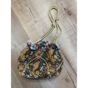 Beaded Dumpling Tapestry Evening Bag